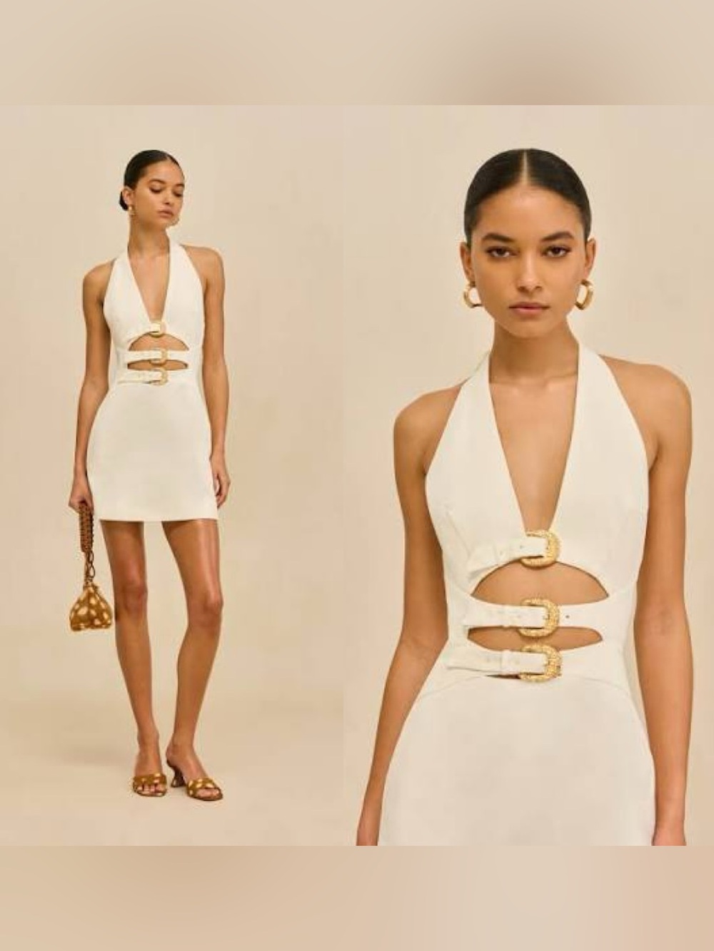 NWT Cult Gaia Anice Dress in Off White